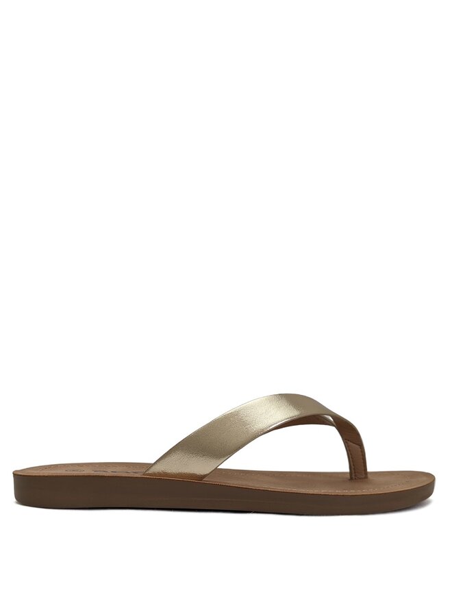 Ella Flat Sandals - Gold