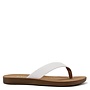 Ella Flat Sandals - White Pu