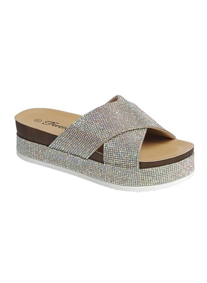 Lajolla-80 Platform Sandals - Champagne