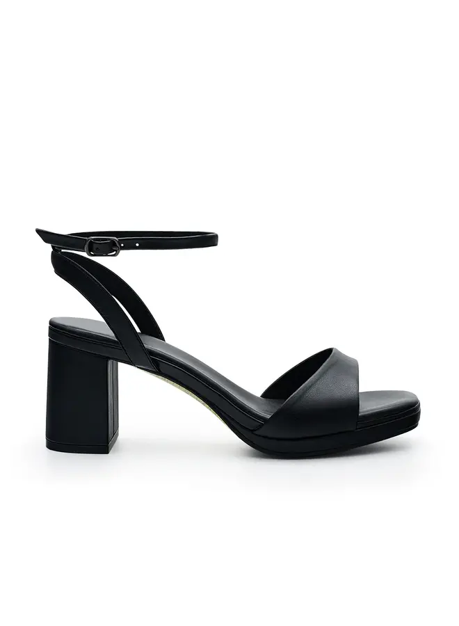 Nelly-48 Dressy Heel - Black Pu