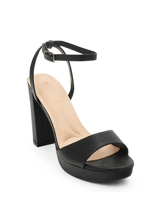 Jane-36 Dressy Heels - Black Shimmer
