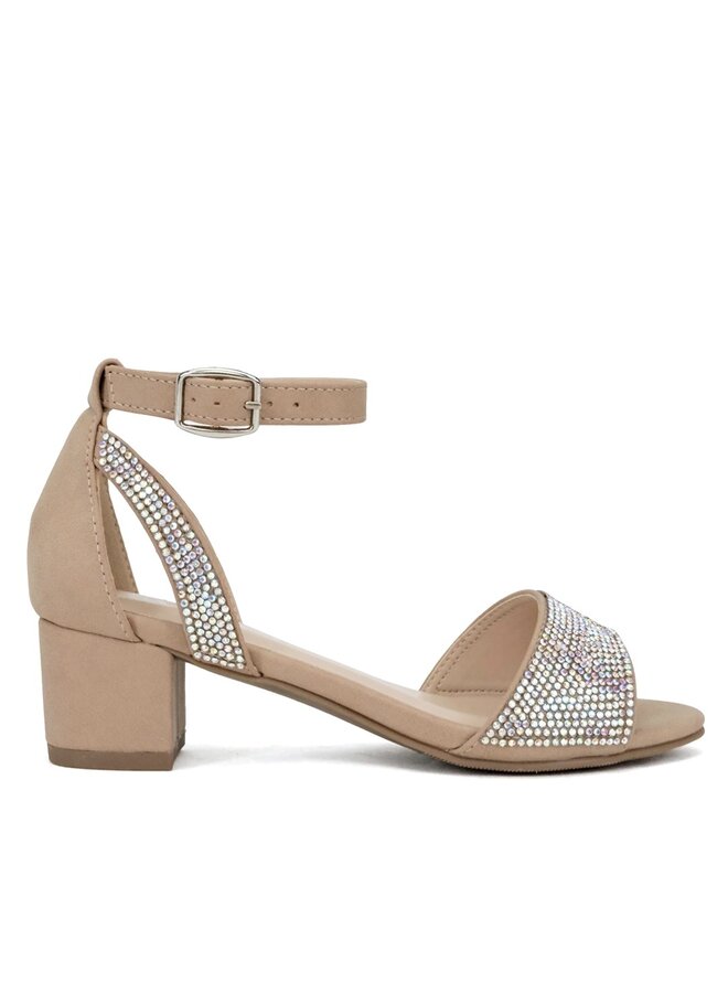 Potter-2 Kids Heels - Nude Nubuck