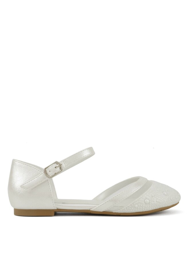 Enter-2 Kids Flats - White Pu