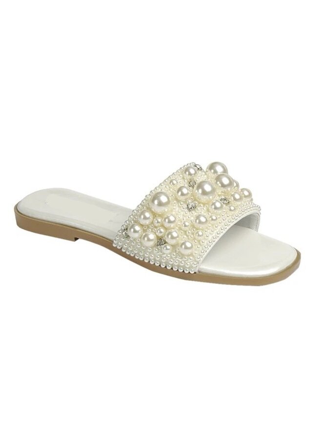 Deal-29 Flat Sandal - Ivory