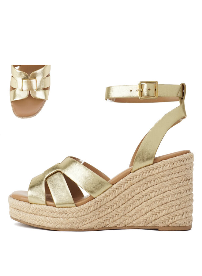 Behold Platform Sandals - Gold