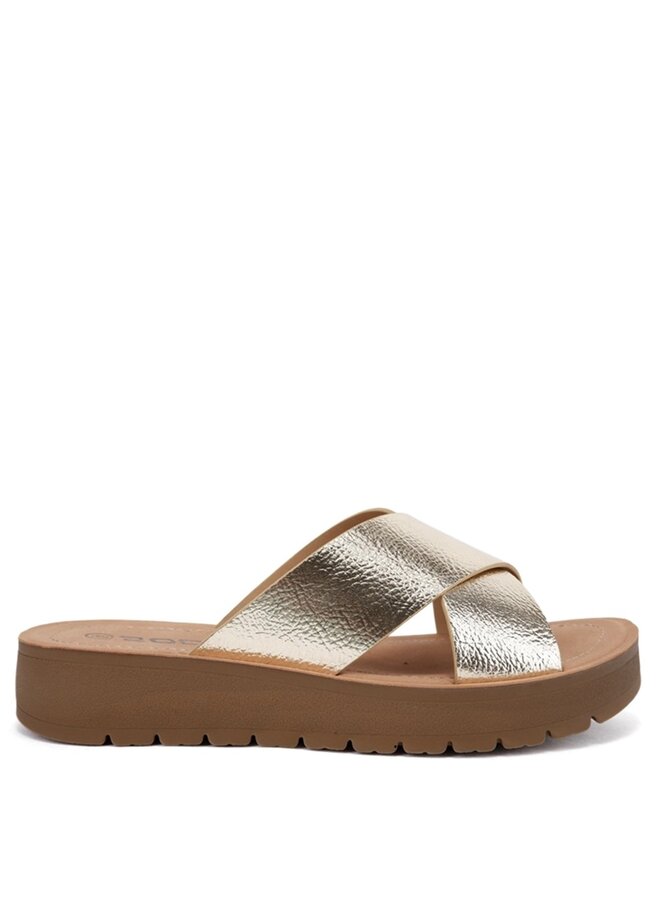 Lucy Comfy Sandals - Gold
