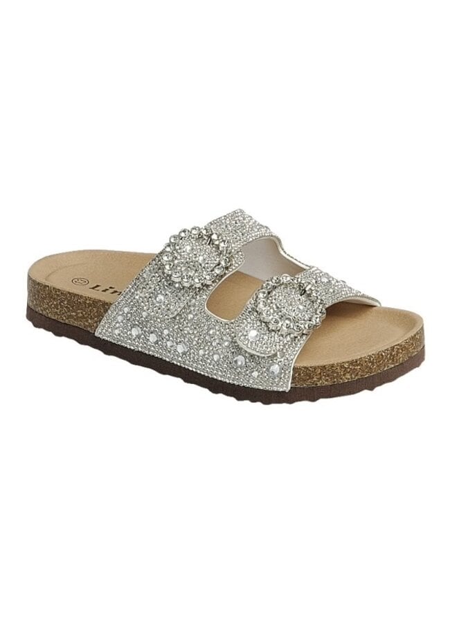 Berk-68k Girls Sandals - Silver