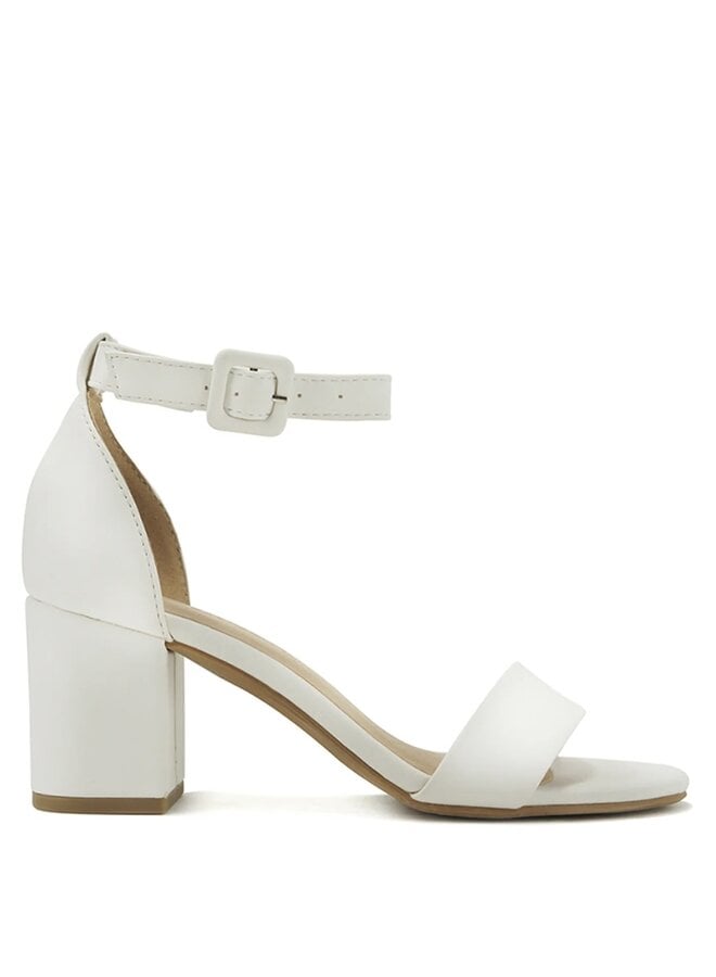 Cake Casual Heels - White Pu