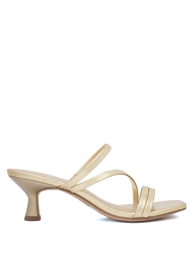 Denali Casual Heels - Gold Lizzard
