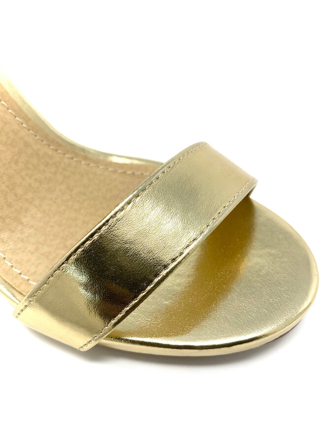 Shiner Dressy Heels - Lt Gold