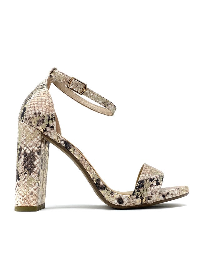 Shiner Casual Heels - Metallic Phyton