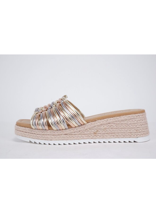 Uranus Wedge Sandals - Multi Metallic