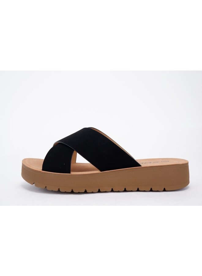Lucy Comfy Sandals - Black Nb