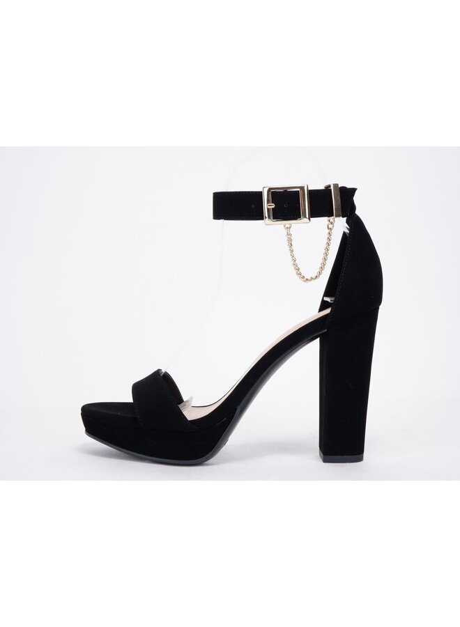 Finding Casual Heel - Black Nubuck