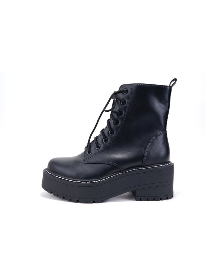 Fling Casual Bootie - Black Pu