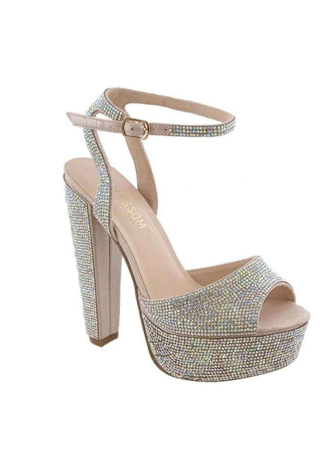 Duncan-8 Dressy Heels - Blush Shimmer