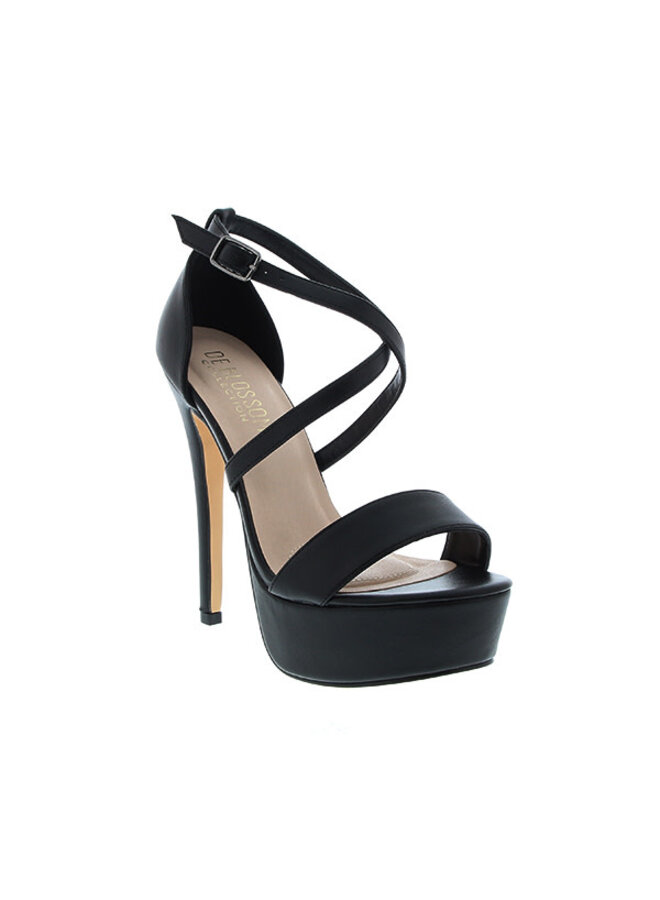 Flora-18 Dressy Heel - Black Pu