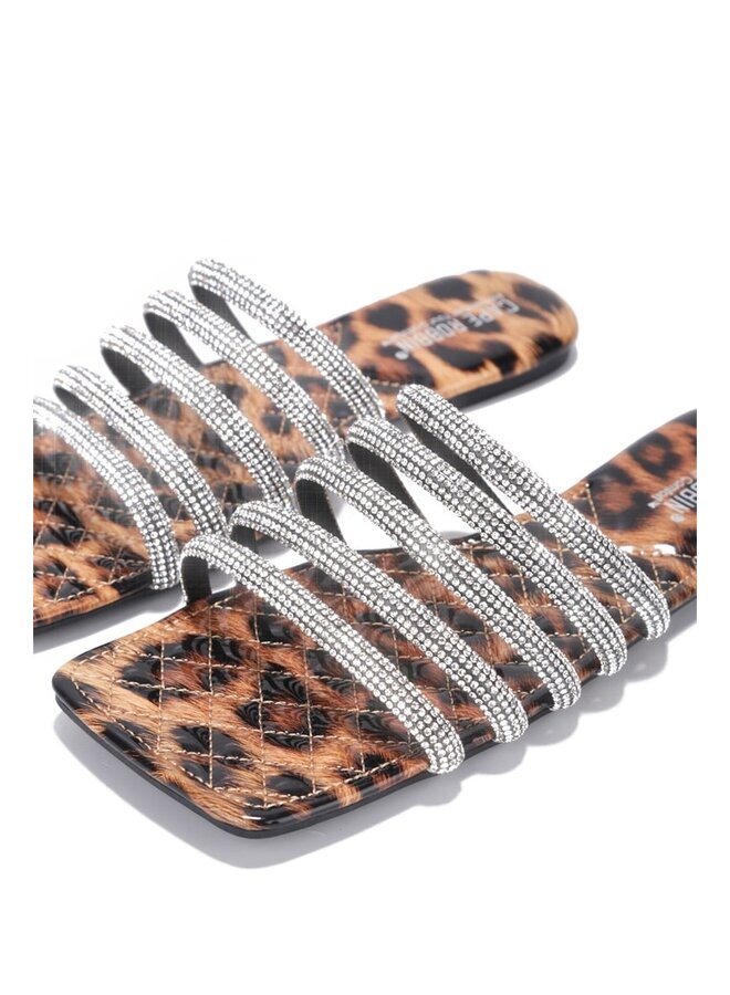 Ancora Flat Sandals - Leopard