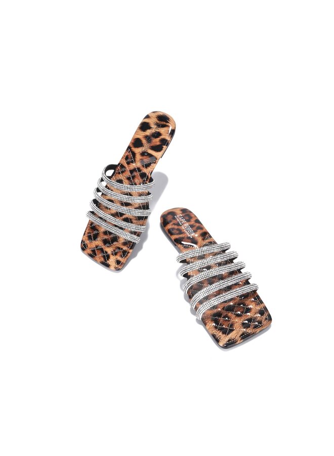 Ancora Flat Sandals - Leopard