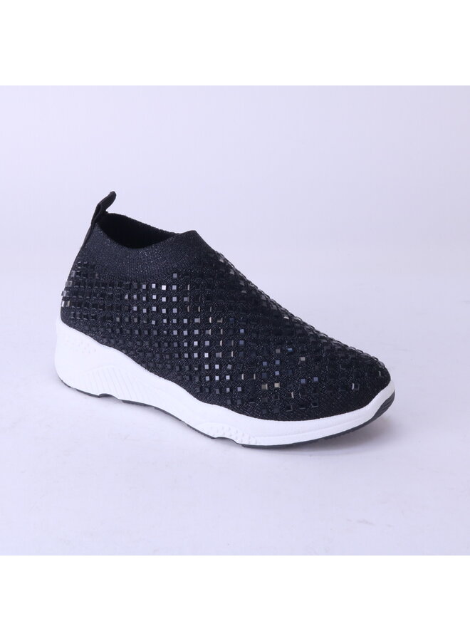 KN9005 Kids Sneakers - Black