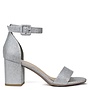 Cake Shine Casual Heels - Silver Shimmer