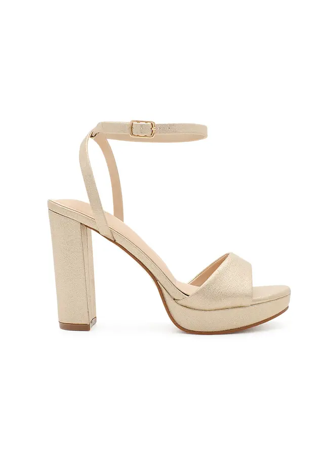 Jane-36 Dressy Heels - Nude Shimmer