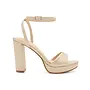 Jane-36 Dressy Heels - Nude Shimmer