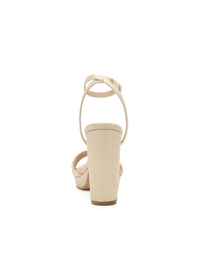 Jane-36 Dressy Heels - Nude Shimmer