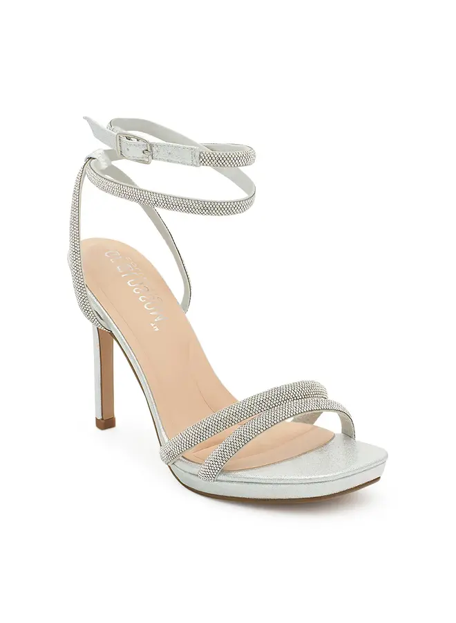 Helena-9 Dressy Heels - Silver Shimmer