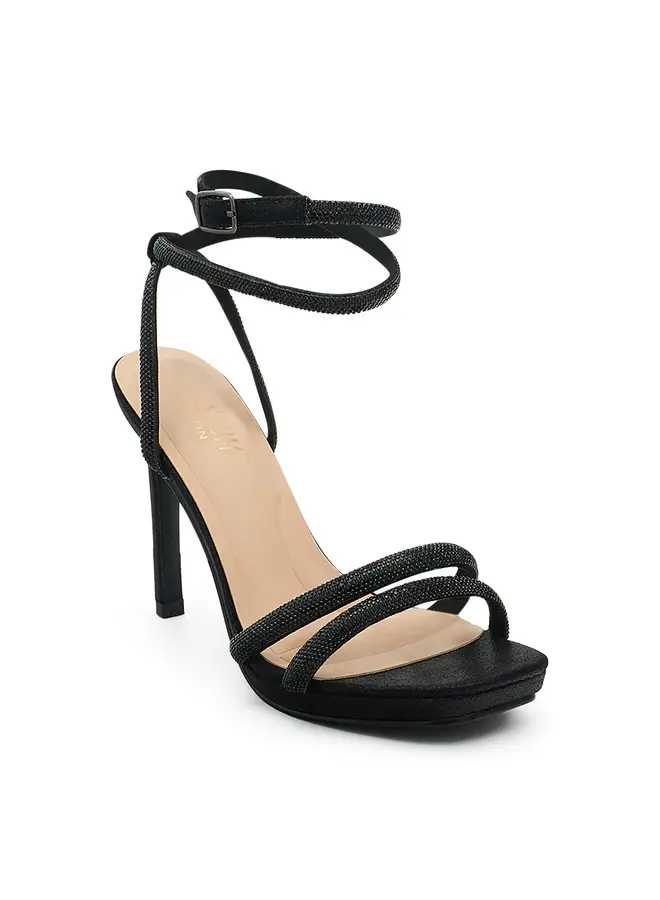 Helena-9 Dressy Heels - Black Shimmer