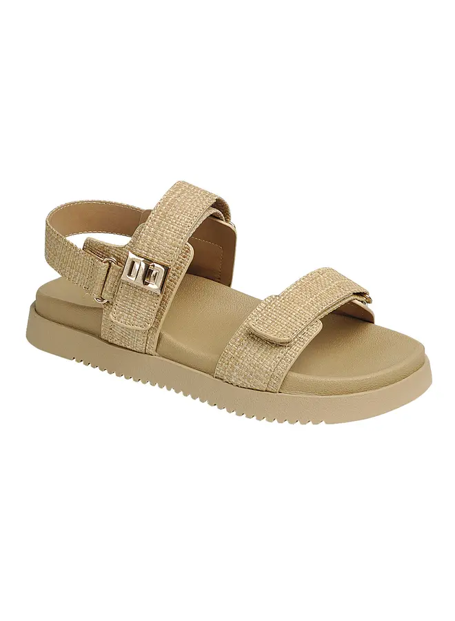 Gigi-21 Flat Sandal - Raffia