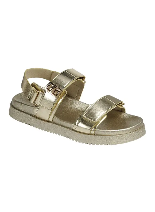 Gigi-21 Flat Sandal - Gold