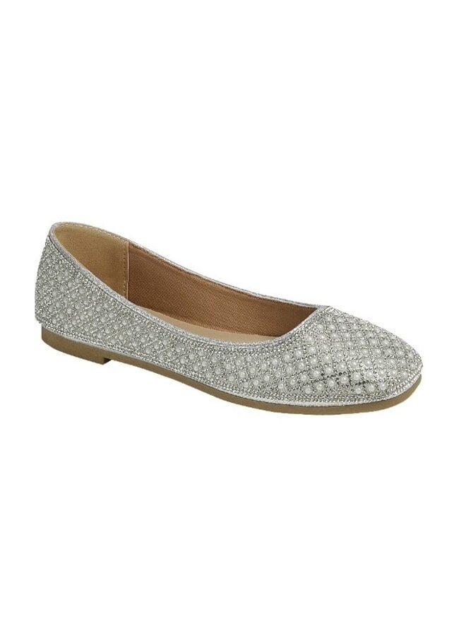 Helena-33 Dressy Flat - Silver