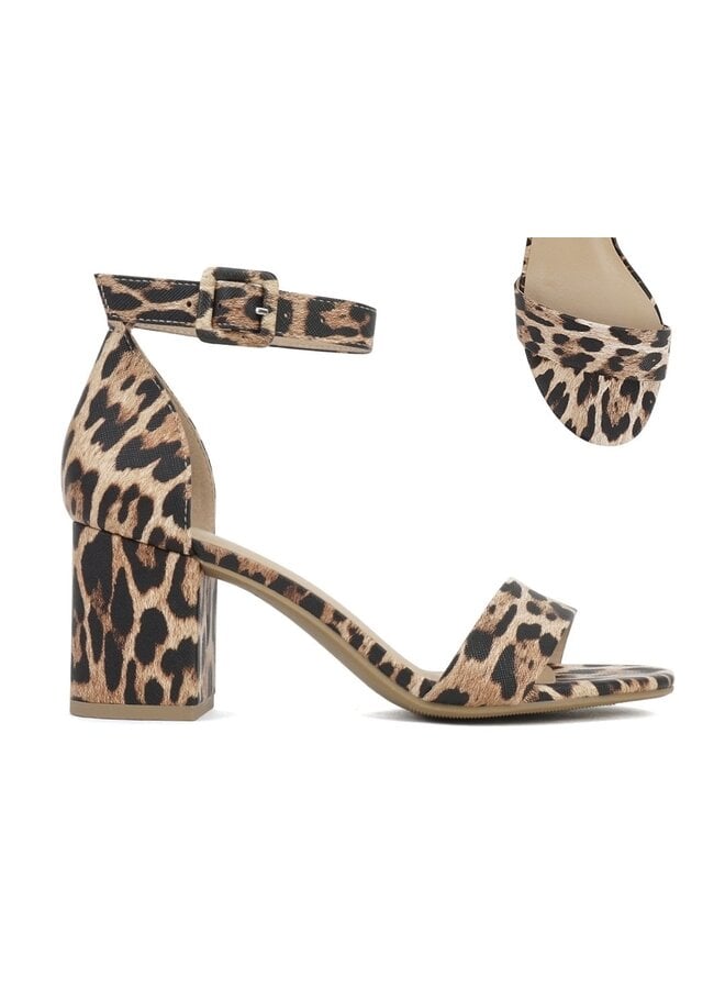 Cake Casual Heels - Leopard