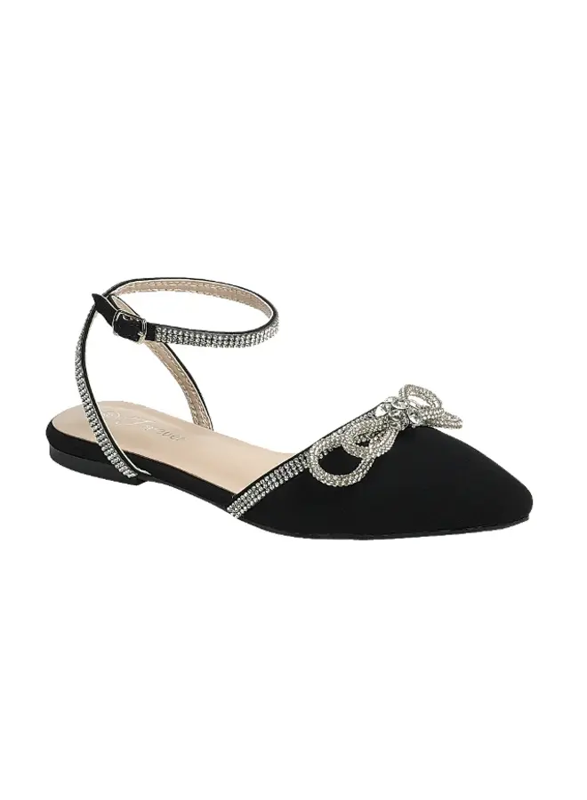 Point-67 Dressy Flat - Black Nubuck
