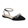Point-67 Dressy Flat - Black Nubuck