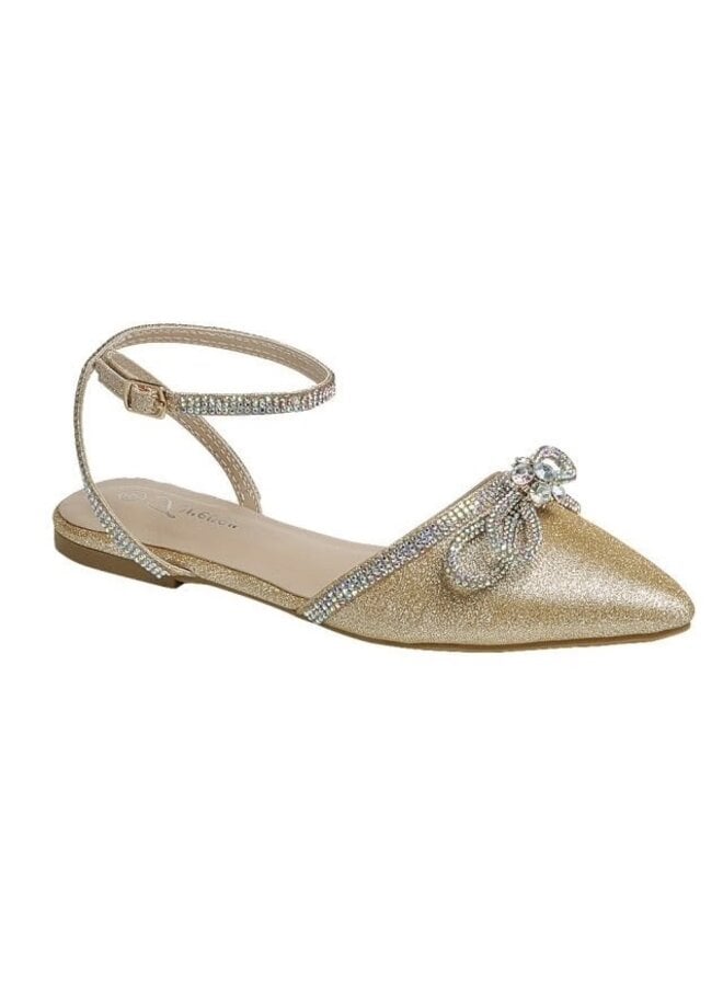 Point-67 Dressy Flat - Champagne