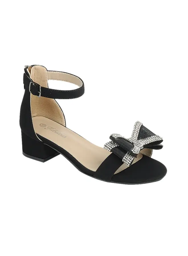 Natalie-64k Kids Heel - Black