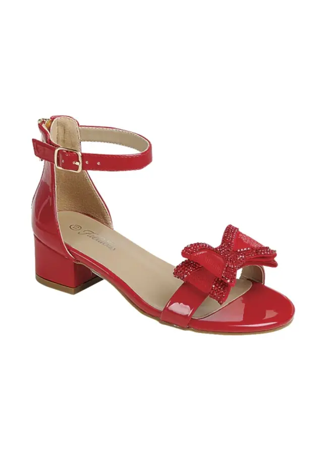 Natalie-64k Kids Heel - Red