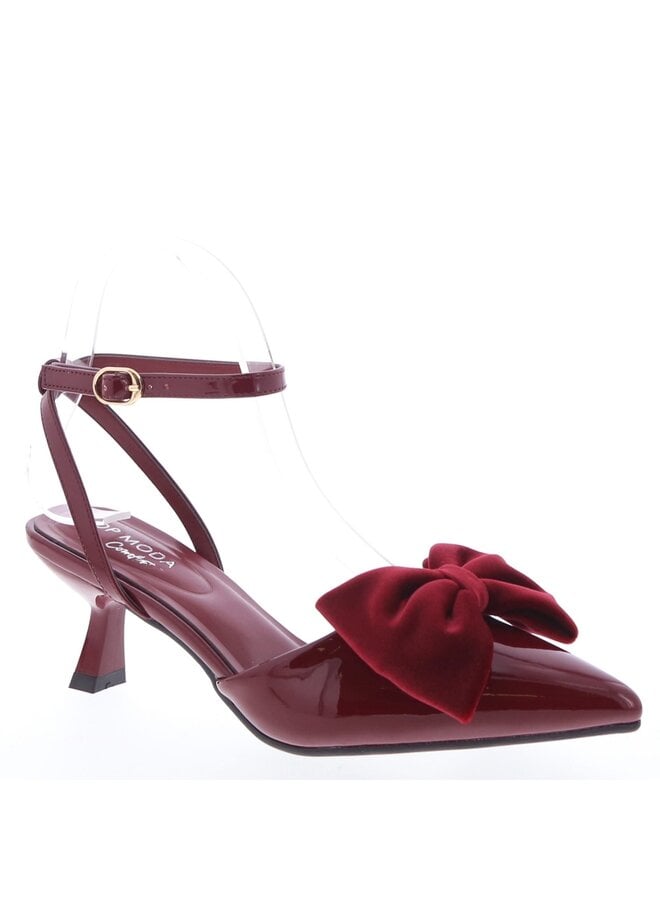 Nancy-36 Dressy Heel - Cherry/Patent
