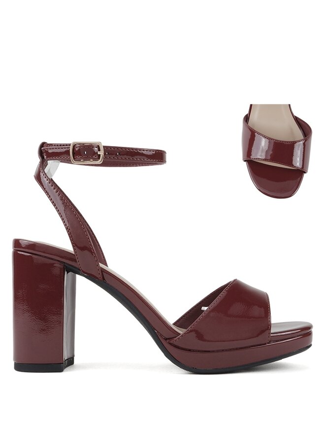 Harbor Casual Heels - Burgundy