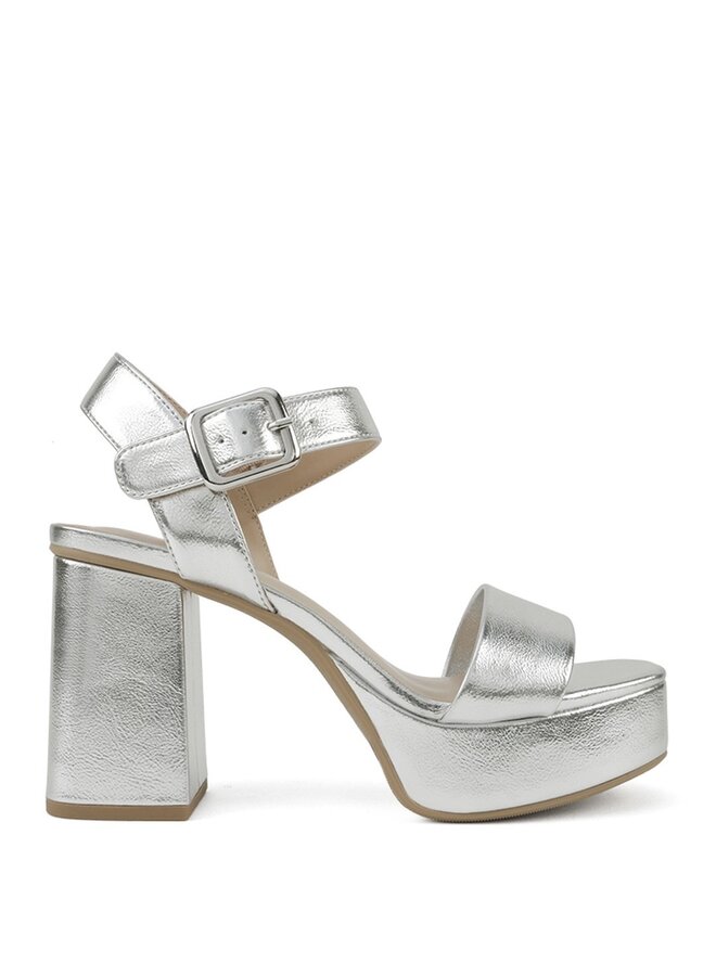 Macey Casual Heels - Silver