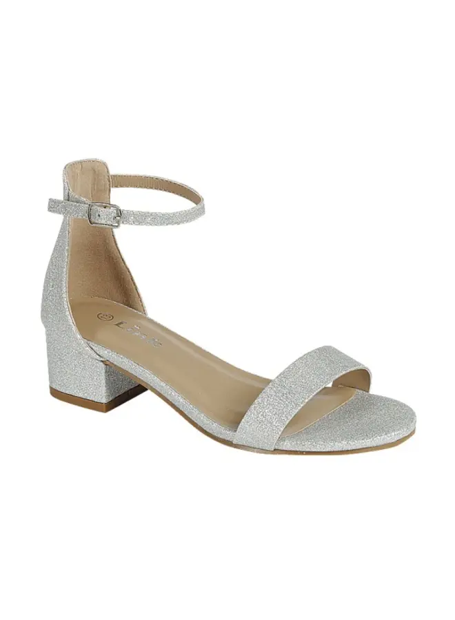 Nataly-06k Girls Heel - Silver