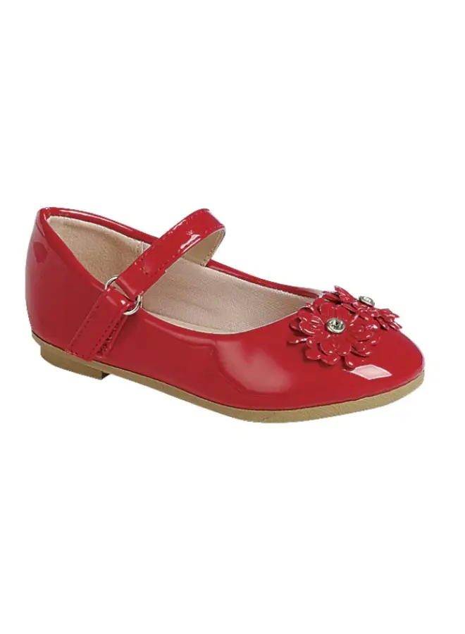 Mika-88ka Baby Flats - Red Patent