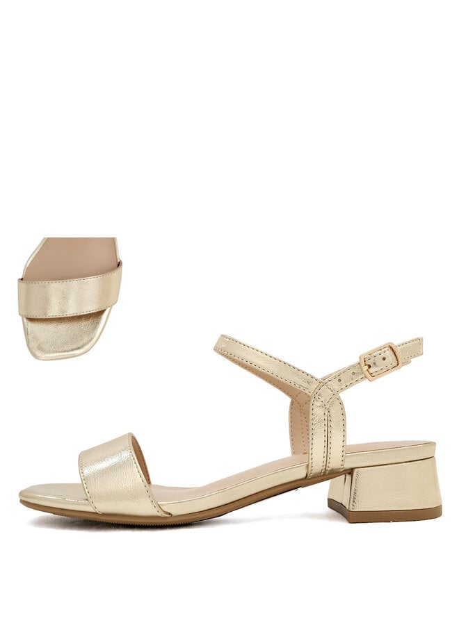 Episode Casual Heels - Gold Metallic Pu