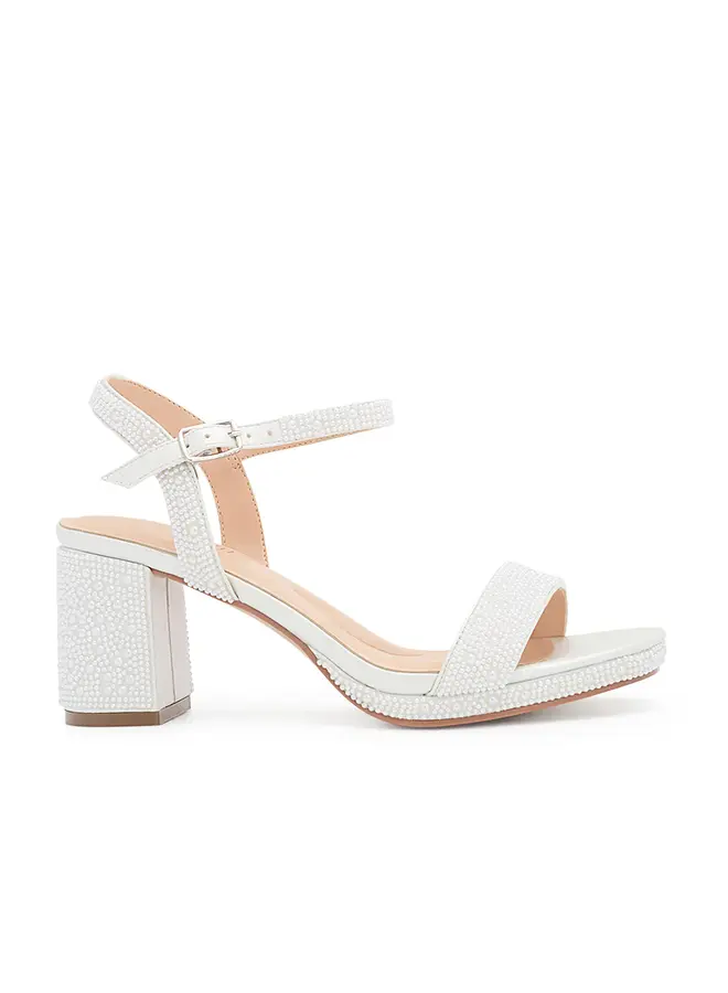 Nelly-20XT Dressy Heel - Pure White
