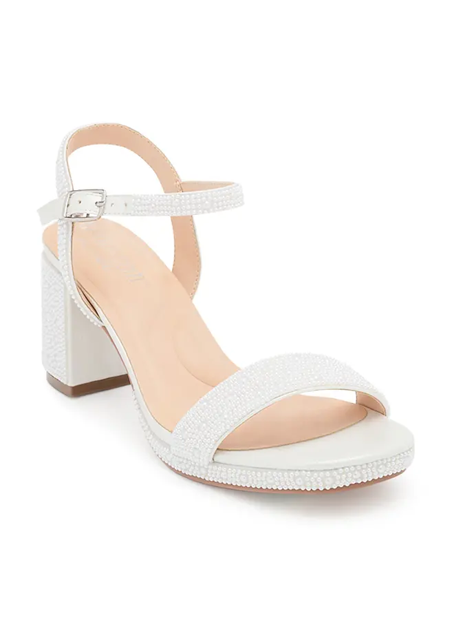 Nelly-20XT Dressy Heel - Pure White