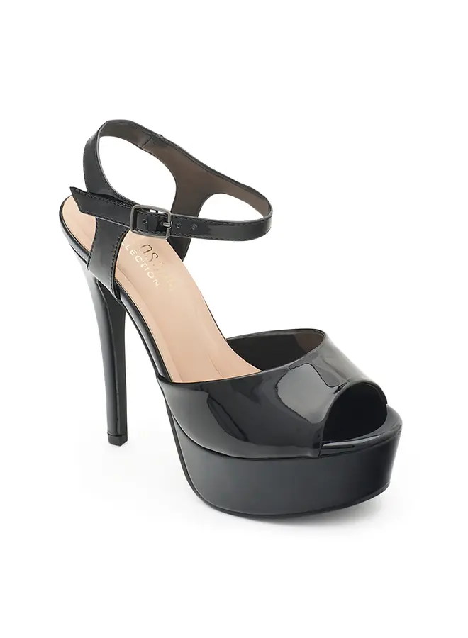 Flora-72x Dressy Heel - Black Patent