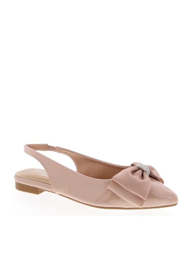 Garner-80 Dressy Flat - Nude Pat