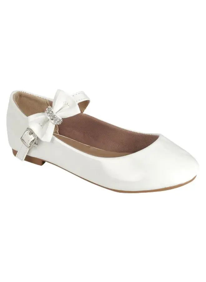 Gloria-62k Dressy Flat - White